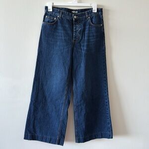 Alessandro Vasini Izzy Wide Leg Italian Jeans Sz 33 Unisex Streetwear Y2K